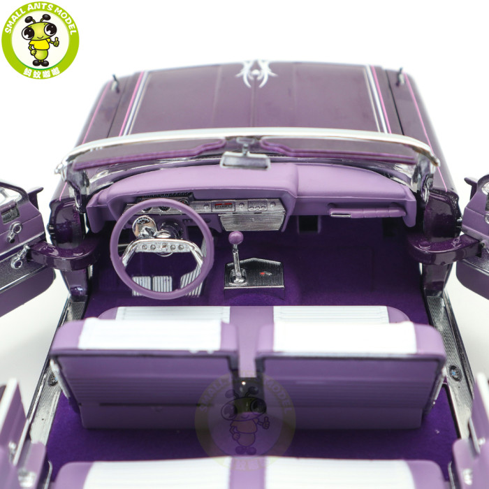 1/18 SUNSTAR Chevrolet 1961 IMPALA Lowrider Open Convertible Diecast Model Toy Car Gifts For Father Friends