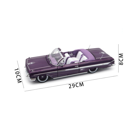 1/18 SUNSTAR Chevrolet 1961 IMPALA Lowrider Open Convertible Diecast Model Toy Car Gifts For Father Friends