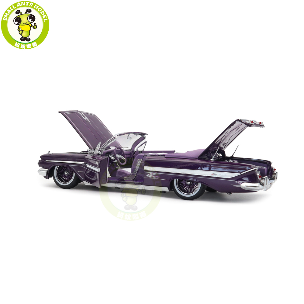 Sun Star 1/18 Chevrolet Impala Lowrider 1961 - Modèle Moulé En Alliage - Collection, Cadeau