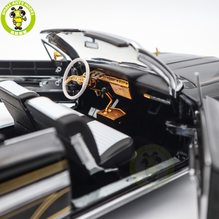 1/18 SUNSTAR Chevrolet 1961 IMPALA Lowrider Open Convertible Diecast Model Toy Car Gifts For Father Friends