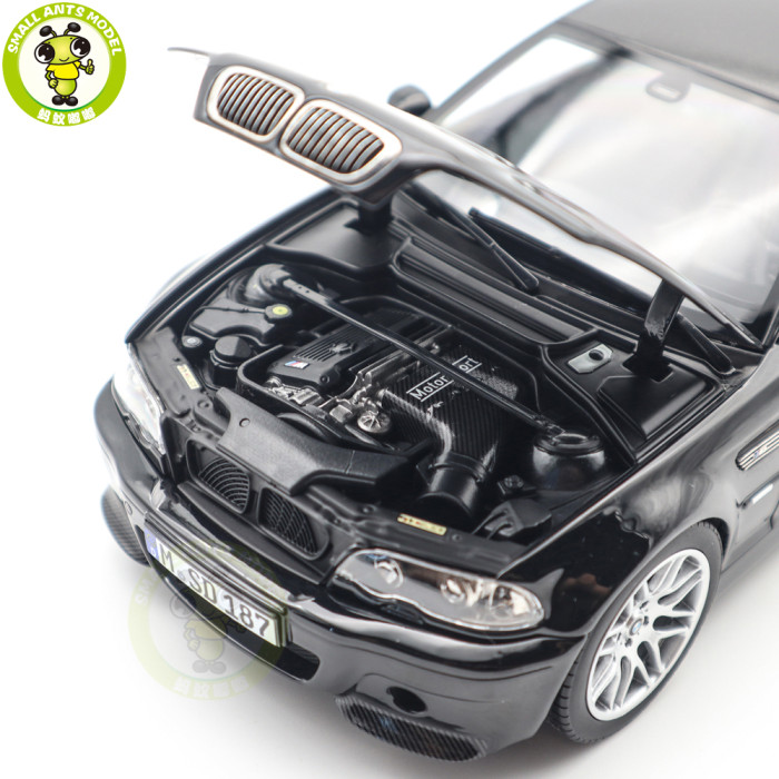 1/18 BMW M3 CSL 2003 E46 Norev 183017 Saphire Black Diecast Model Car Toys Gifts For Adults Friends