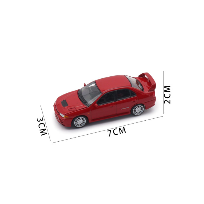 1/64 MOTORHELIX Mitsubishi Lancer EVO IV Diecast Model Toy Car Gifts For Father Friends
