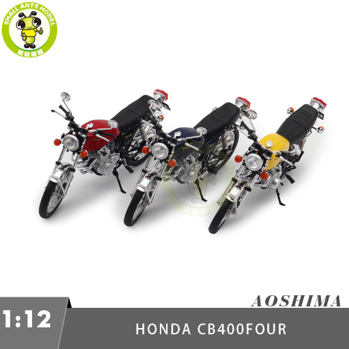 1/12 AOSHIMA Honda CB400FOUR Diecast Model Motorcycle Car Toy Gifts For Friends Father