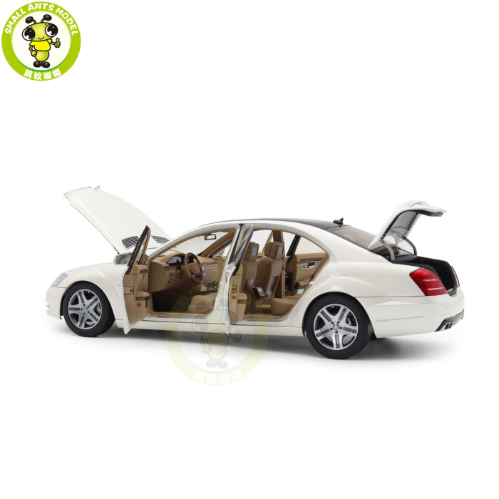 1/18 Motorhelix Mercedes Benz S600L S600 S CLASS W221 Diecast Model Toy Car Gifts For Friends Father