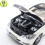 1/18 Motorhelix Mercedes Benz S600L S600 S CLASS W221 Diecast Model Toy Car Gifts For Friends Father