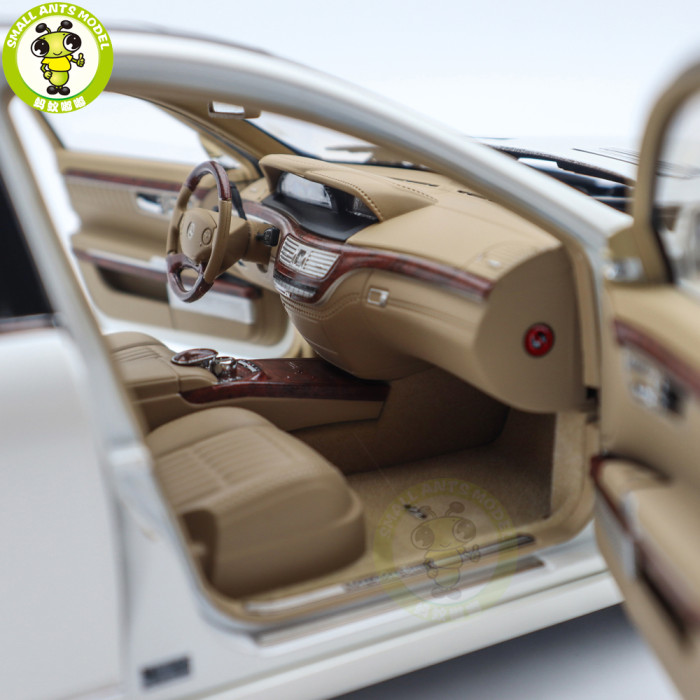 1/18 Motorhelix Mercedes Benz S600L S600 S CLASS W221 Diecast Model Toy Car Gifts For Friends Father