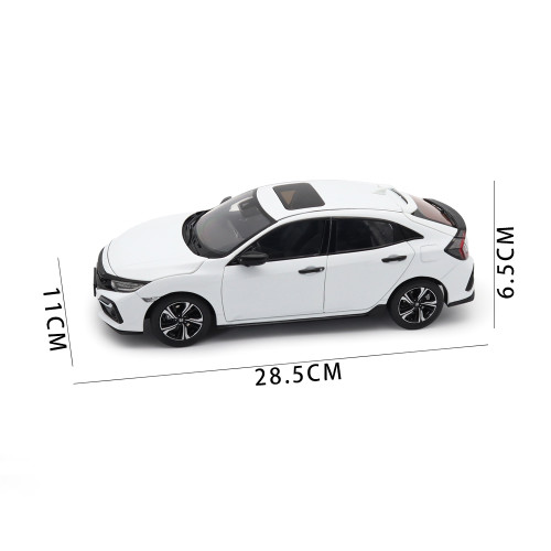 1/18 Honda CIVIC 10th Generation 2019 Hatchback Diecast Model Car Gifts For Friends