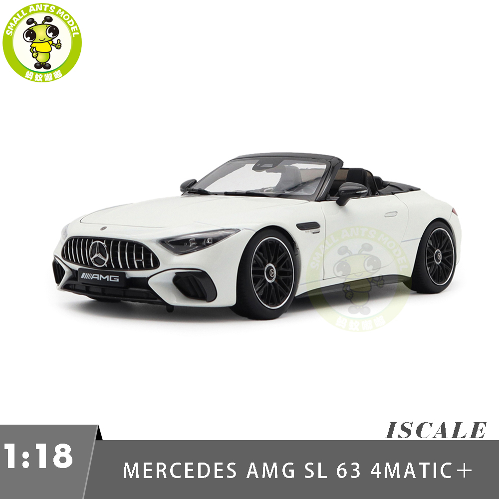 1/18 ISCALE Mercedes Benz AMG SL63 R232 Diecast Model Toys Car
