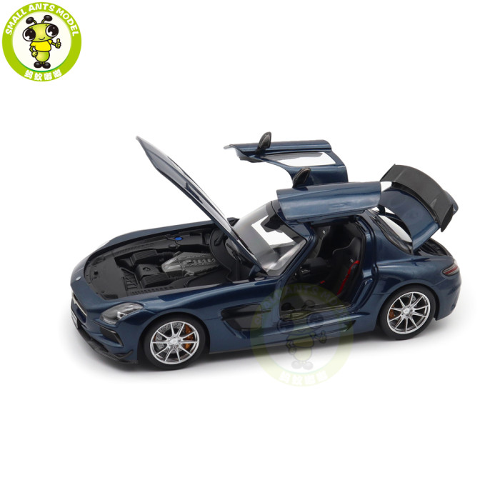 1/18 Minichamps Mercedes-Benz AMG SLS Black Series 2013 Diecast Model Toys Car Gifts For Father Friends