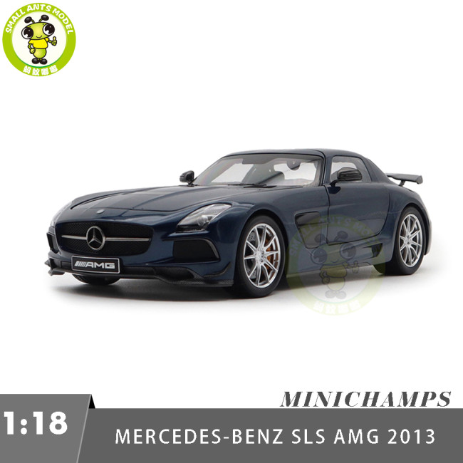 1/18 Minichamps Mercedes-Benz AMG SLS Black Series 2013 Diecast Model Toys Car Gifts For Father Friends