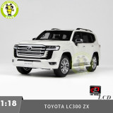 1/18 LCD TOYOTA LAND CRUISER 300 LC300 ZX Diecast Model Toy Car Gifts For Friends Father