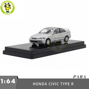 1/64 Honda Civic Si 1999 EM1 Paragon Diecast Model Toy Car Gifts For Friends Father