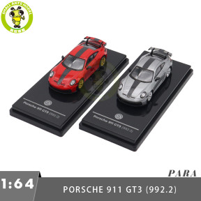 1/64 2025 Porsche 911 GT3 992.2 Paragon Diecast Model Toy Car Gifts For Friends Father