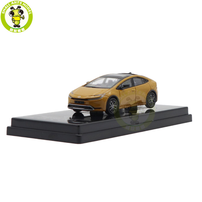 1/64 2025 Toyota Prius Maximum Yellow Paragon Diecast Model Toy Car Gifts For Friends Father
