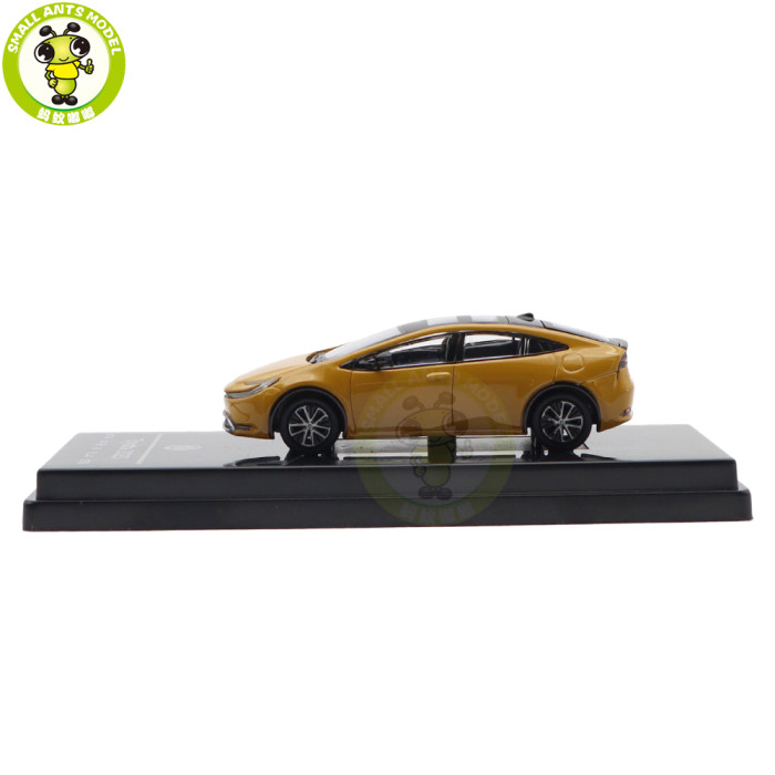 1/64 2025 Toyota Prius Maximum Yellow Paragon Diecast Model Toy Car Gifts For Friends Father