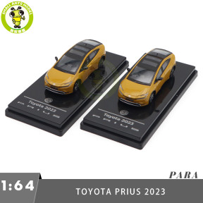 1/64 2025 Toyota Prius Maximum Yellow Paragon Diecast Model Toy Car Gifts For Friends Father