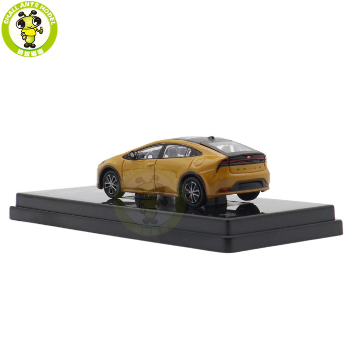 1/64 2025 Toyota Prius Maximum Yellow Paragon Diecast Model Toy Car Gifts For Friends Father