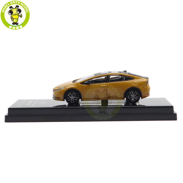 1/64 2025 Toyota Prius Maximum Yellow Paragon Diecast Model Toy Car Gifts For Friends Father
