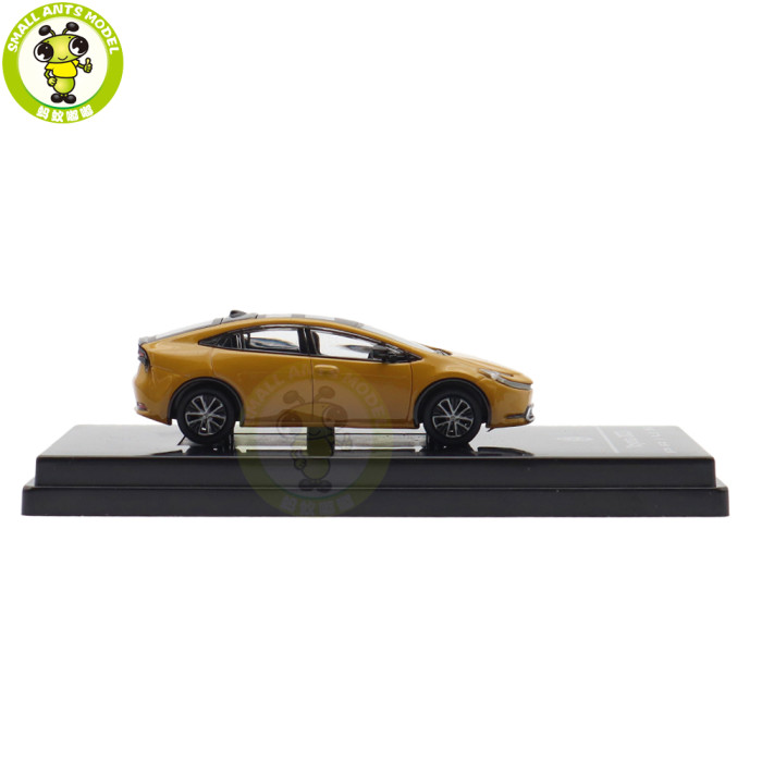 1/64 2025 Toyota Prius Maximum Yellow Paragon Diecast Model Toy Car Gifts For Friends Father