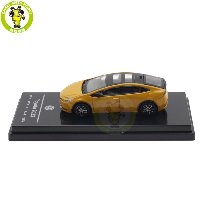 1/64 2025 Toyota Prius Maximum Yellow Paragon Diecast Model Toy Car Gifts For Friends Father