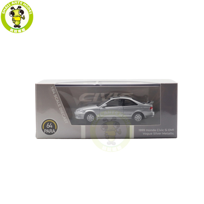 1/64 Honda Civic Si 1999 EM1 Paragon Diecast Model Toy Car Gifts For Friends Father