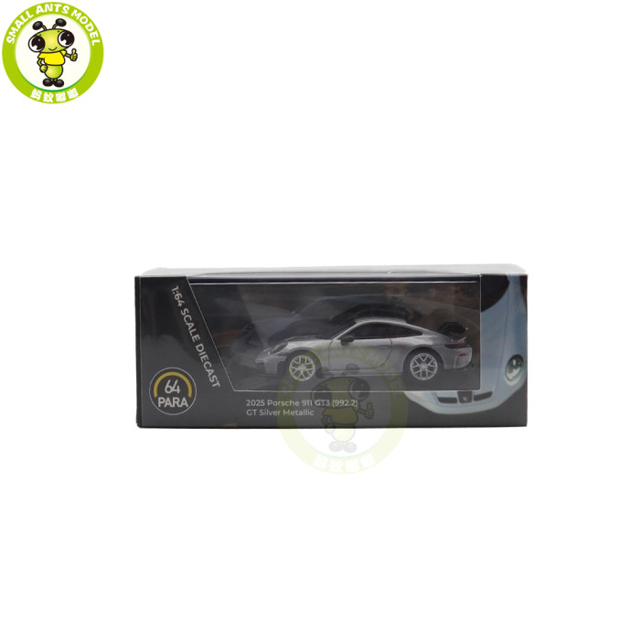 1/64 2025 Porsche 911 GT3 992.2 Paragon Diecast Model Toy Car Gifts For Friends Father