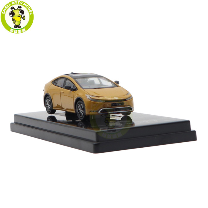 1/64 2025 Toyota Prius Maximum Yellow Paragon Diecast Model Toy Car Gifts For Friends Father