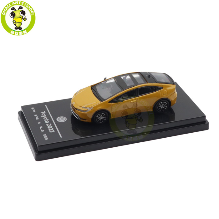 1/64 2025 Toyota Prius Maximum Yellow Paragon Diecast Model Toy Car Gifts For Friends Father