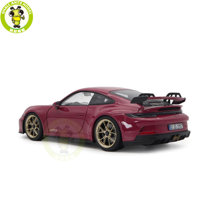 1/18 Porsche 911 GT3 2021 Norev 187381 Sternrubin Neo Diecast Model Toys Car Gifts For Friends Father