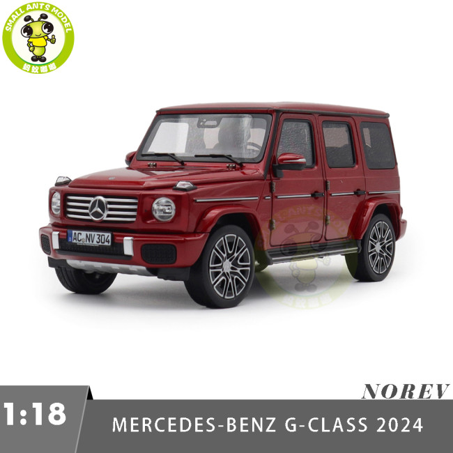 1/18 Mercedes-Benz G CLASS N465 2024 Norev 183037 Hyacinth Red Diecast Model Toys Car Gifts For Father Friends