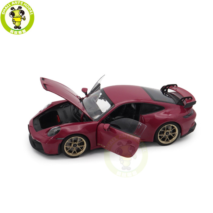 1/18 Porsche 911 GT3 2021 Norev 187381 Sternrubin Neo Diecast Model Toys Car Gifts For Friends Father
