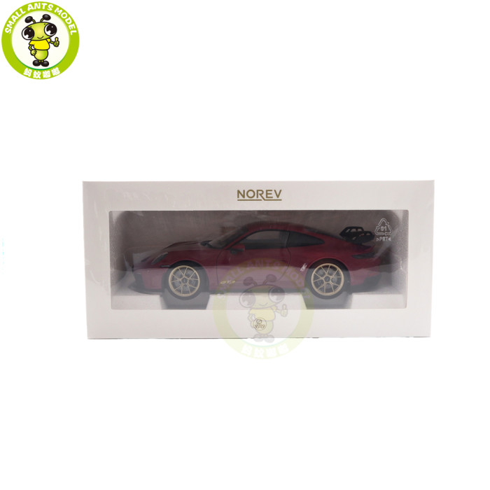 1/18 Porsche 911 GT3 2021 Norev 187381 Sternrubin Neo Diecast Model Toys Car Gifts For Friends Father