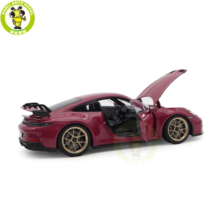 1/18 Porsche 911 GT3 2021 Norev 187381 Sternrubin Neo Diecast Model Toys Car Gifts For Friends Father