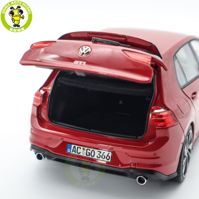 1/18 VW Volkswagen Golf GTI 2020 Norev 188595 Tornado Red Diecast Model Toys Car Gifts For Friends