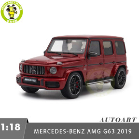 1/18 Mercedes AMG G63 G-Class 2019 AUTOart 76353 Designo Cardinal Red Metallic Model Toy Cars Gifts For Friends