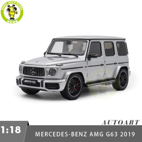 1/18 Mercedes AMG G63 G-Class 2019 AUTOart 76358 Iridium Silver Metallic Model Toy Cars Gifts For Friends