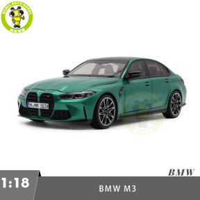 1/18 BMW M3 2020 G80 Green Metallic Diecast Model Toy Car Gifts For Friends