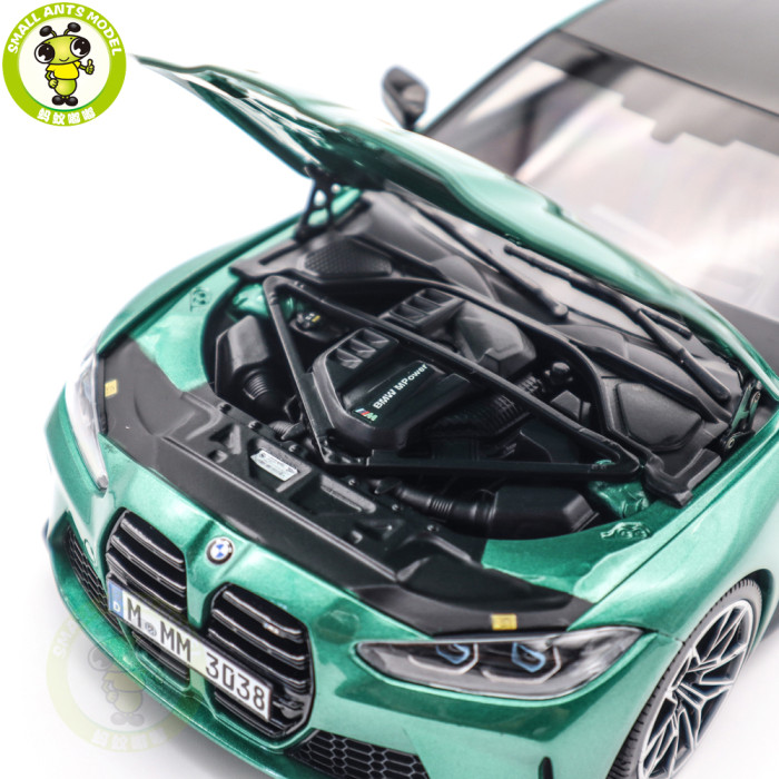 1/18 BMW M3 2020 G80 Green Metallic Diecast Model Toy Car Gifts For Friends