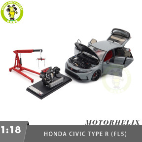 1/18 MOTORHELIX Honda CIVIC Type R FL5 Diecast Model Toy Car Gifts For Father Friends