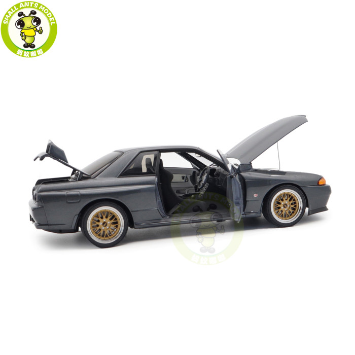 1/18 Nissan Skyline GT-R（R32）V-SPEC II Tuned Version Autoart 77417 Gun Grey Metallic Diecast Model Car Gifts For Friends Father