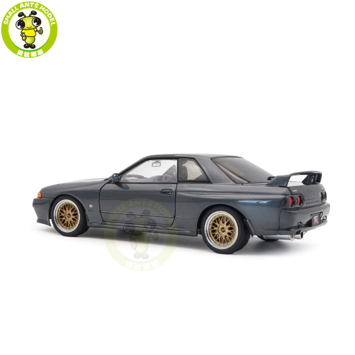 1/18 Nissan Skyline GT-R（R32）V-SPEC II Tuned Version Autoart 77417 Gun Grey Metallic Diecast Model Car Gifts For Friends Father