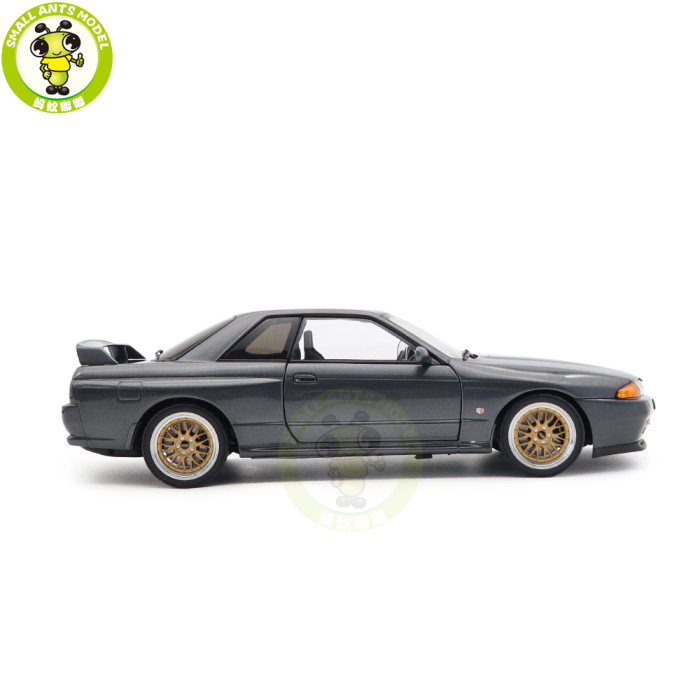 1/18 Nissan Skyline GT-R（R32）V-SPEC II Tuned Version Autoart 77417 Gun Grey Metallic Diecast Model Car Gifts For Friends Father