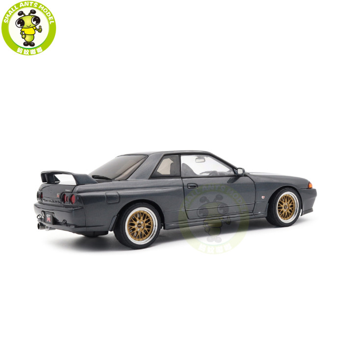 1/18 Nissan Skyline GT-R（R32）V-SPEC II Tuned Version Autoart 77417 Gun Grey Metallic Diecast Model Car Gifts For Friends Father