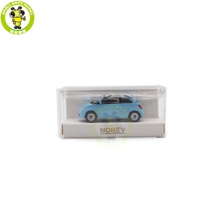 1/87 Norev 770064 Fiat 500 2008 Blue Diecast Model Toy Car Gifts For Friends