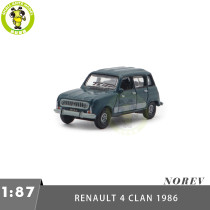 1/87 Norev 510089 Renault 4 Clan 1986 Sequoia Green Diecast Model Toy Car Gifts For Friends