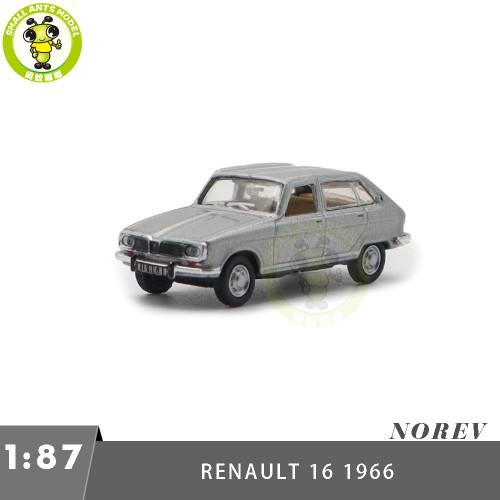1/87 Norev 511692 Renault 16 1966 Grey Metallic Diecast Model Toy Car Gifts For Friends