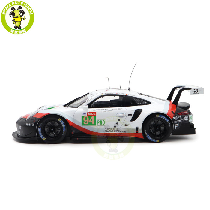 1/18 IXO Porsche 911 RSR Racing Car Diecast Model Toys Car Boys Girls Gifts