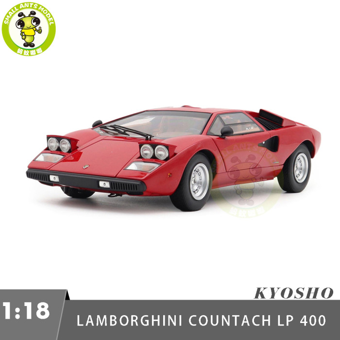 1/18 Lamborghini Countach LP 400 KYOSHO KS08321RT Red Diecast Model Toy Cars Gifts For Father Friends