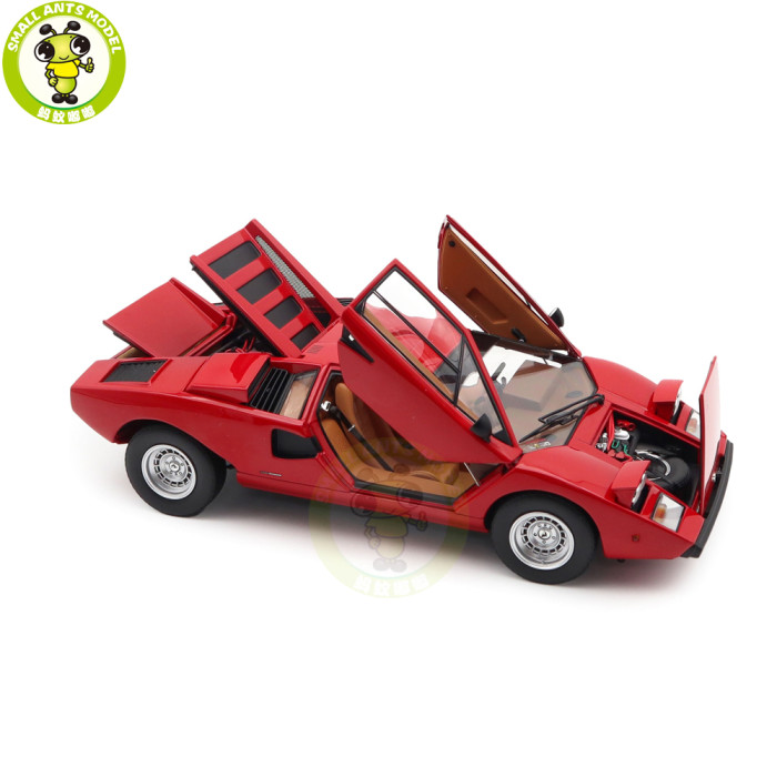 1/18 Lamborghini Countach LP 400 KYOSHO KS08321RT Red Diecast Model Toy Cars Gifts For Father Friends