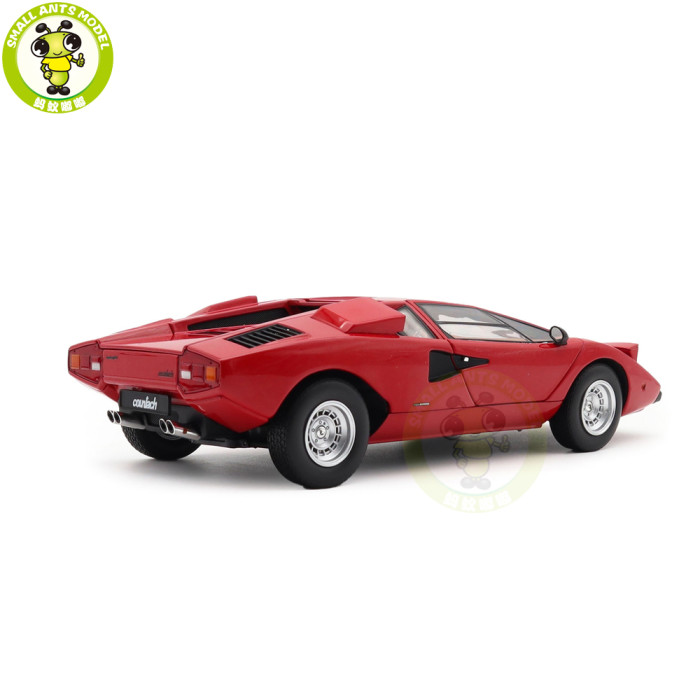 1/18 Lamborghini Countach LP 400 KYOSHO KS08321RT Red Diecast Model Toy Cars Gifts For Father Friends